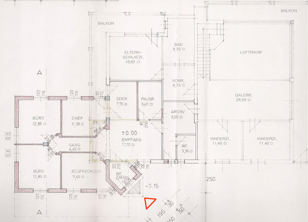 Immobilie Seekirchen Obergeschoß Galerie Anbau Büro